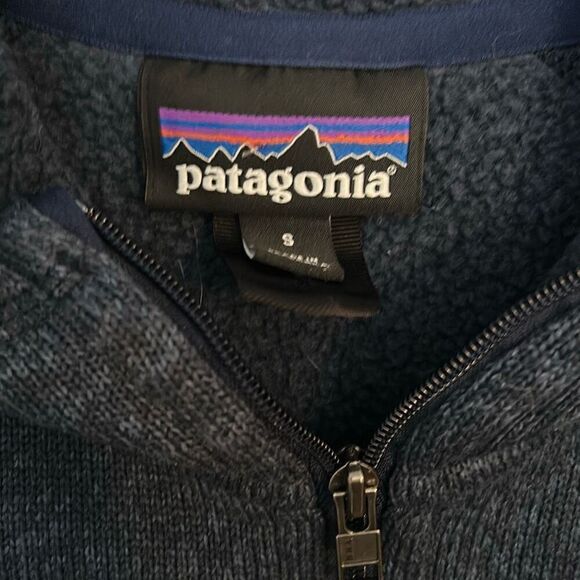 Patagonia Hooded Better Sweater Full Zip Women’s Small Blue - Picture 2 of 9